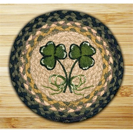 EARTH RUGS Shamrock Printed Round Swatch 80-116S